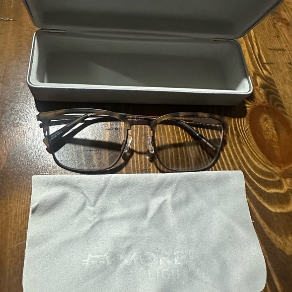 Morel Nomad Tortoise Eyeglasses Frames - Picture 3 of 8